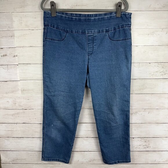 Style & Co. Denim - Style&co Pull-On Stretchy Denim Capris